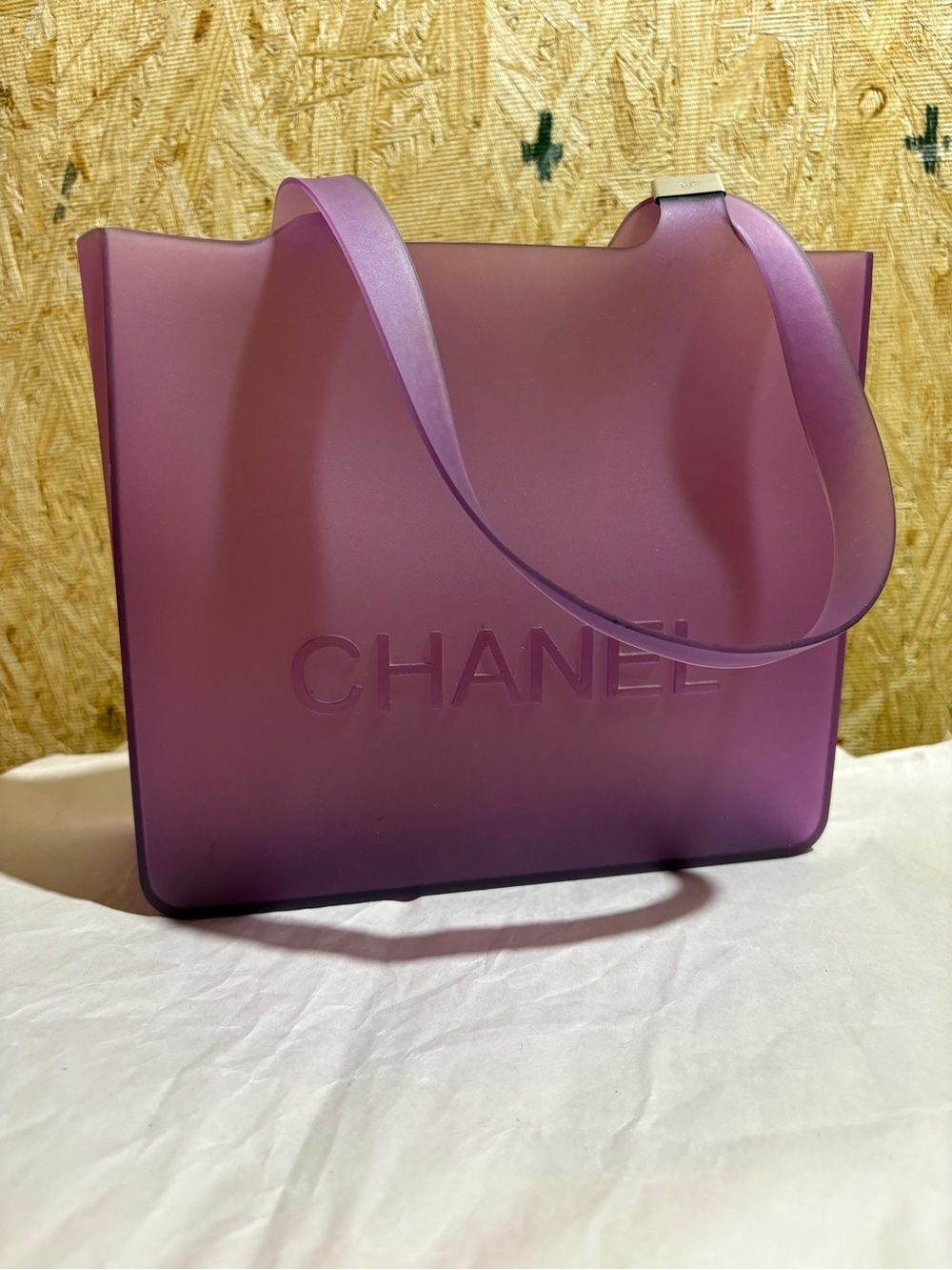 CHANEL Purple Matte Jelly Tote Bag